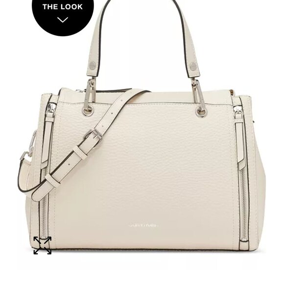 Calvin Klein Pebble Leather Tote/Satchel - BRAND NEW - Picture 3 of 8